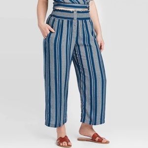 Women’s Striped Ankle Pants